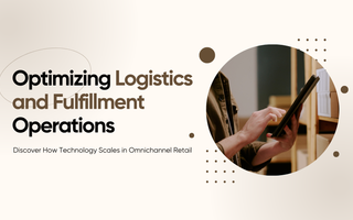 Illustration with the words "Optimizing Logistics and Fulfillment Operations"