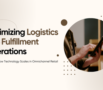 Illustration with the words "Optimizing Logistics and Fulfillment Operations"