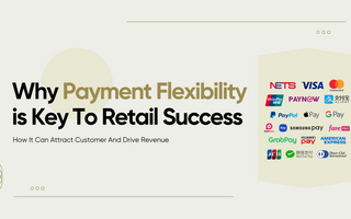 Illustration with the words"Why Payment Flexibility is Key to Retail Success"